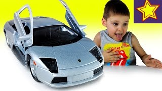 Машинки Welly Ламборгини распаковка игрушки Kids welly toys unboxing