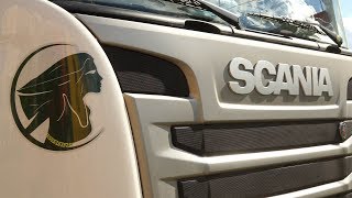 Оклейка кабины тягача SCANIA: фирменный стиль АКРИВИ