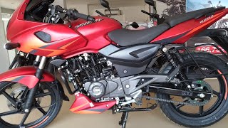 Bajaj Pulsar 220F Matte Volcanic Red walk Around Overview!