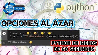 ¿Cómo hacer selecciones al azar? | Random Choice |⏰Python en - 60 segundos | Shorts | ¡Muy fácil!
