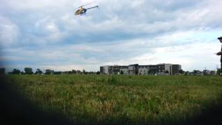 500 size RC heli, new setup maiden flight. 2016