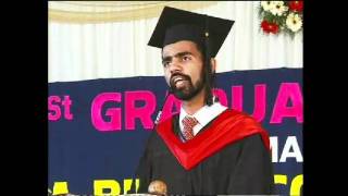 Student Sermon at 81st Graduation Service - India Bible College & Seminary