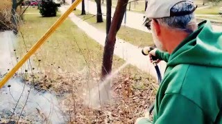 How to prescriptive burn of native prairie garden