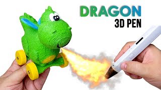 DIY КАК НАРИСОВАТЬ ДРАКОНА 3D РУЧКОЙ | КОНКУРС #StikBot | 3D PEN How to make a Dragon