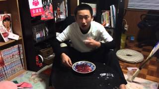 ラケットでゼリーを一口サイズに切ってみた！