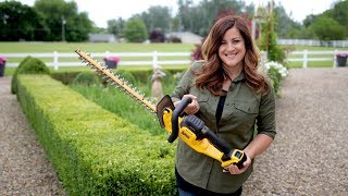 Trimming Boxwoods | Dewalt 20v Hedge Trimmer Review // Garden Answer