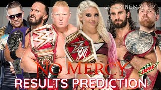 WWE NO MERCY 2017 RESULTS PREDICTION | ABW
