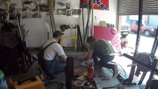 Make a sissy bar in under 4 minutes