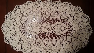 Members Only - Click Join to View - Oval Pineapple Doily Part 7
