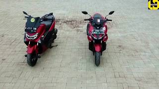 Komparasi Aerox 155 vva std vs Nmax non abs 2017