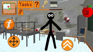 Stickman neighbor Teacher Escape Level 9 Complete Gameplay