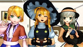 [MMD] Touhou - The origins of (some) spellcards [remixed sound]