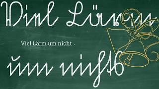 Sütterlinschrift lernen - Leseübung 2