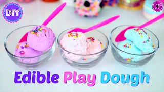 DIY EDIBLE PLAY DOUGH! 2 INGREDIENT PLAY DOH!