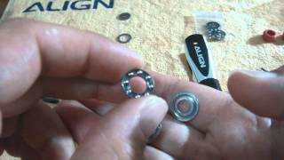 TRex550E Build Video 2 - Rotorhead part1
