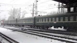 ЭП2К с поездом №5 Улан-Батор - Москва