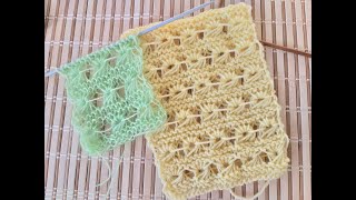 Ажурный узор БРУМСТИК. Вязание спицами.Knitting.