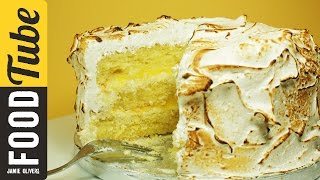 Triple-Layer Lemon Meringue Cake with Marshmallow Icing | Cupcake Jemma