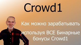 Crowd1 – Как можно зарабатывать, используя ВСЕ Бинарные бонусы Crowd1.