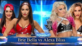 WWE 2K17 SMACKDOWN LIVE BRIE BELLA (WITH NIKKI BELLA) VS ALEXA BLISS (WITH CARMELLA)
