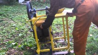 【ねじ式薪割機・コーンスプリッタ】エンジン２号機3/4【エンジン比較】[Cone Splitter],[Log Splitter], [Screw],[Unicorn]