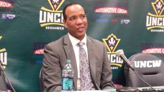 UNCW Coach Kevin Keatts vs. Charleston (Feb. 11, 2015)