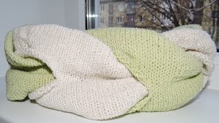 Вяжем спицами. Шарф Хомут. Снуд // Knitting needle