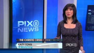 PIX11 News at 5 - Kaity Tong big tits & hot body in tight dress (1-09-14)