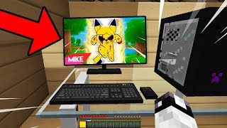 PIKACHU MIKE.EXE APARECE EN MI NUEVA CASA EN MINECRAFT ⚡?!! (PIKACHU MIKE 2: ¡CON VALOR!)