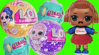 LOL Surprise Open Fake Dolls Unicorn Slime in pool with toddlers anna