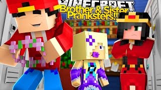 Minecraft Adventure - PRANKING LITTLE KELLY BUT RAMONA CATCHES US!!