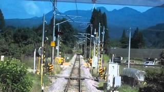 ＪＲ吾妻線　万座・鹿沢口～高崎間快速リゾートやまどり運転展望