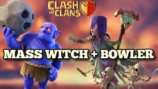 MASS WITCH + BOWLER | MASS GOBOWITCH | TH9 New MODIFIED 3 Stars War strategy | Clash Of Clans