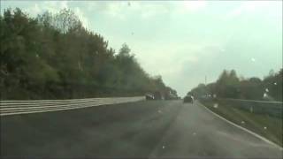 RS6 Accident @ The Nurburgring. Big crash After The Finish. Speed over 250 km/h