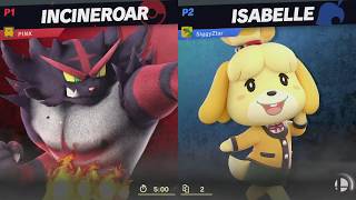 Incineroar vs. Isabelle - Super Smash Bros. Ultimate