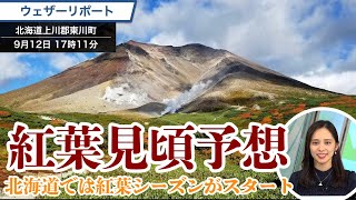 紅葉見頃予想　北海道では紅葉シーズンがスタート
