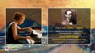 Hans Gál (1890 - 1987) Concerto for Piano and Orchestra, op 57. Adagio.