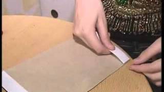 оклеиваем коробок тканью