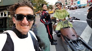 STAR WARS SPEEDERS IN NYC making of!!