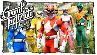 GTA 5 МОДЫ: Power Rangers - МОГУЧИЕ РЕЙНДЖЕРЫ САМОУБИЙЦЫ (ГТА 5 MODS)