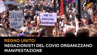 Regno Unito: negazionisti del COVID organizzano manifestazione