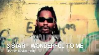 3 STAR - WONDERFUL TO ME [ONE LIFE RIDDIM] [THOMO T MUSIC]