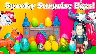 Opening Spooky Surprise Eggs with Scooby Doo and  Paw Patrol Toys