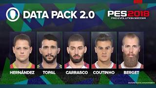 New PES 2018 Data pack 2 faces
