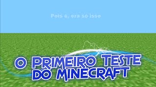 Minecraft - A Primeira versão de teste: alpha_old_rd-132211
