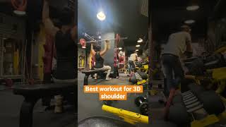 Best 3D shoulder workout #workout #fitnessgoals #workoutplan #gym #fashiontips #shoulderworkou