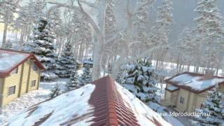 5D аттракцион. Новогоднее приключение, анимация.