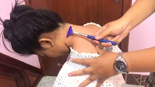 Focusing Neck and Shoulder Massage (New Tool) - ASMR Relaxing