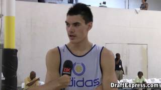 Steven Adams DraftExpress 2011 adidas Nations Interview & Practice Footage