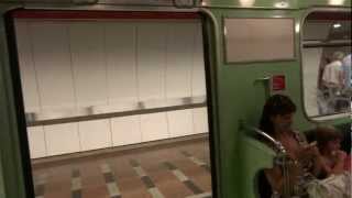 Ride on Budapest, Hungary subway